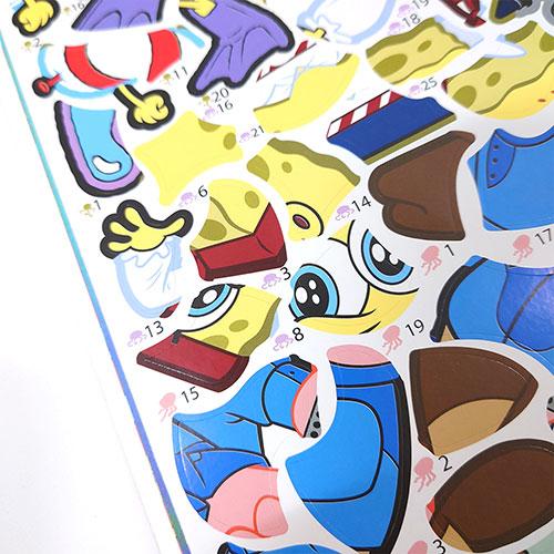 スポンジボブ ステッカー アクティビティーブック STICKER by Number