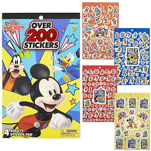 ミッキー ステッカーパッド 4シート 200個入り 17170 シール 