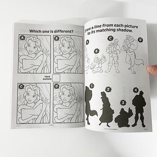 ディズニープリンセス アクティビティーブック 色鉛筆付き 17312 ぬりえ 迷路 英語 お家遊び アリエル ラプンツェル ベル ジャスミン Disney princes |  | 04