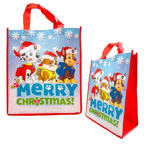 パウパトロール クリスマス バッグ (3匹) 17323a ショッパー トート