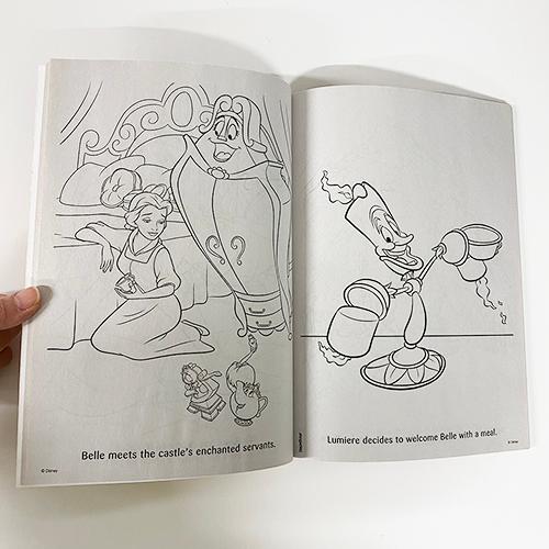 美女と野獣 ぬりえ ( Be our Guest ) 17337a ぬり絵 カラーリング