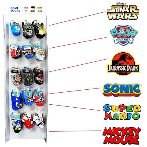 スーパーマリオ 靴下 ( 青 ／ 5 - 6 1/2インチ ) 17344k SUPER MARIO