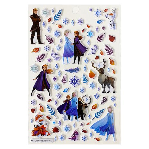 アナと雪の女王2 ステッカー ブック OVER300 4シート 17347 ディズニープリンセス FROZEN アナ雪 シール ぷくぷく パフ 立体シール ご褒美シール |  | 01
