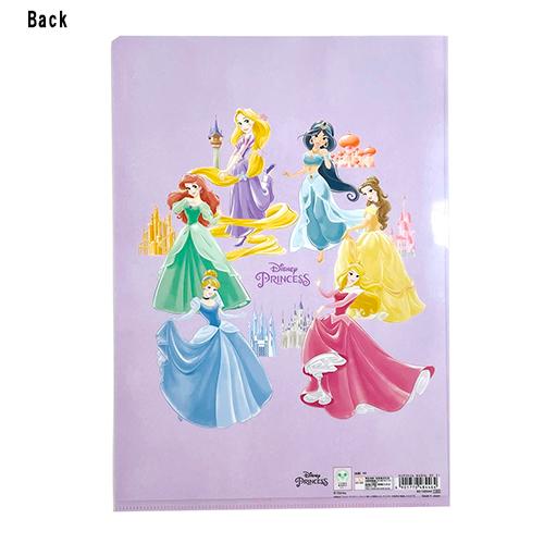 ディズニープリンセス A4 クリアファイル (パープル) 17383 文具