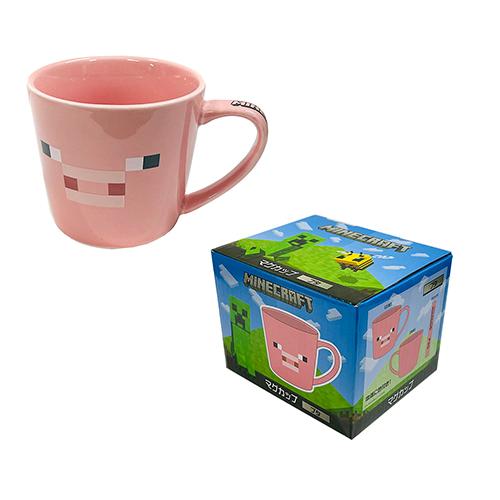 豚のキャラクター 透明マグカップ マインクラフト マグカップ ブタ 17398 280ml マイクラ マグ カップ