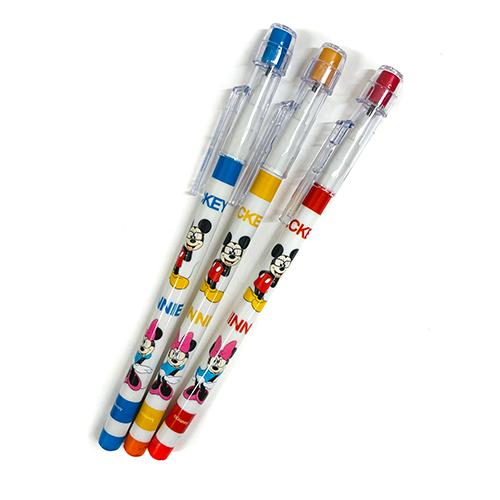 ミッキー＆ミニー ロケット 鉛筆 消しゴム付き 3本入り 17484 ロケット