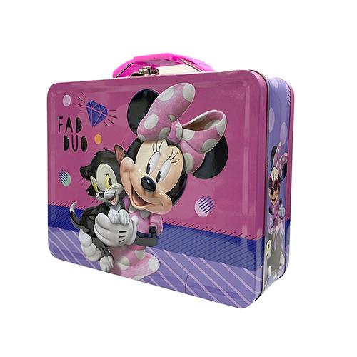 【訳あり】 ミニー スクエア 缶 ボックス ( FAB DUO ) 17596abc 小物入れ 缶ケース BOX トランク ティン缶 ハンドル付き Disney Minnie 海外 輸入品 インポート |  | 01
