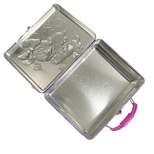 【訳あり】 ミニー スクエア 缶 ボックス ( FAB DUO ) 17596abc 小物入れ 缶ケース BOX トランク ティン缶 ハンドル付き Disney Minnie 海外 輸入品 インポート |  | 05
