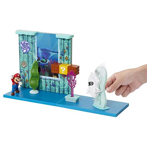 スーパーマリオ 10pc プレイセット マリオ付き ( 水中 ) 17609 スーパーマリオ 10pc プレイセット マリオ付き ( 水中 ) 17609