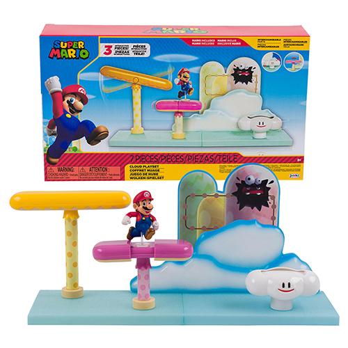 スーパーマリオ 7pc プレイセット マリオ付き ( 雲 ) 17610 スーパーマリオ 7pc プレイセット マリオ付き ( 雲 ) 17610