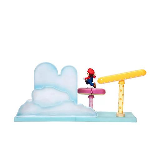 スーパーマリオ 7pc プレイセット マリオ付き ( 雲 ) 17610アメリカ