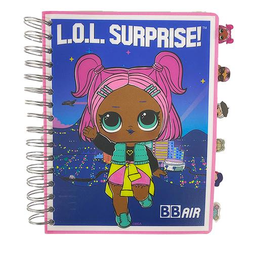 LOLサプライズ リングノート 17628 L.O.L SURPRISE エルオーエル ステーショナリー 文房具 ノート インデックス おえかき帳 自由帳 輸入品 インポート | 