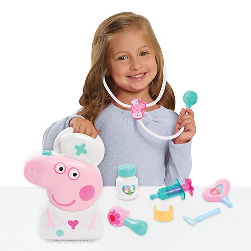 【訳あり】 ペッパピッグ おもちゃ 病院ごっこ 17649bc PeppaPig Checkup Case Set ペッパ おままごと 看護師さん お医者さん ごっこ おもちゃ 輸入 | 