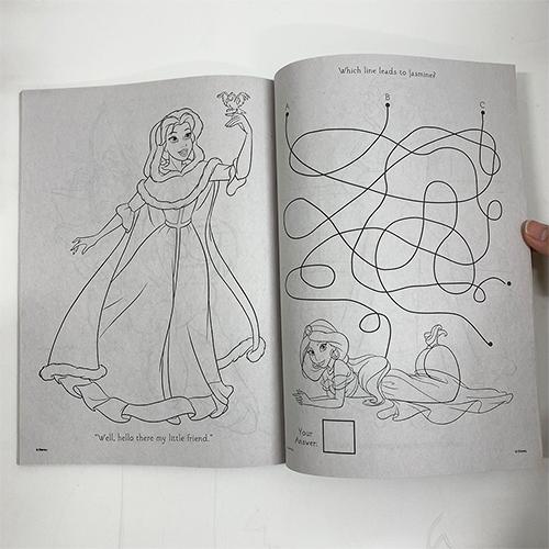 【訳あり】 ディズニープリンセス ぬりえ ( アリエル シンデレラ ティアナ ) 17673bc ぬり絵 カラーリングブック ディズニー Disney princess グッズ 輸入品 |  | 04