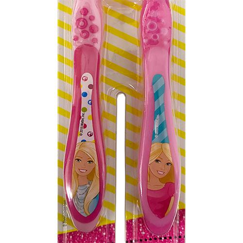 Barbie 歯ブラシ 2本セット 17678b 子供 歯ぶらし はぶらし バービー 歯磨き キッズ デンタルケア 輸入 インポート｜pretzel｜02