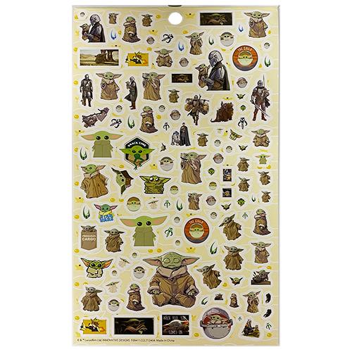スターウォーズ、Disney  シール スターウォーズザマンダロリアン ステッカーパッド 4シート 17746