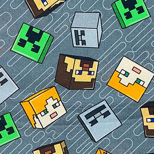 生地 布 綿100％ ( マインクラフト フェイス ) 【50cm以上10cm単位】17795 キャラクター生地 Minecraft マイクラ コットン ハンドメイド 輸入品 インポート |  | 01