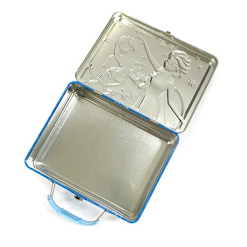 アナと雪の女王 缶 ボックス ( ライトブルー 3人 ) 17798a 小物入れ