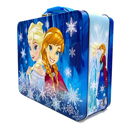 アナと雪の女王 缶 ボックス ( ブルー 2人 ) 17798b 小物入れ ケース