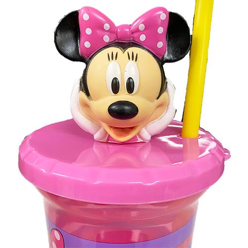 ミニー プラスチック ストロー付き カップ 17812 ディズニー