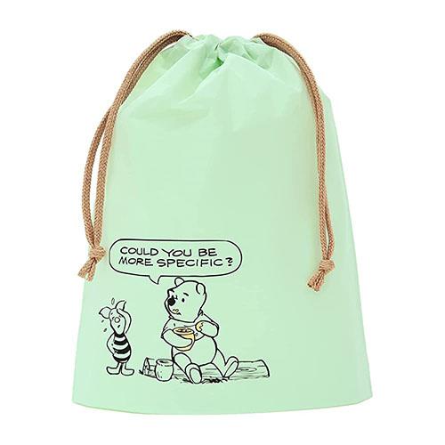 ディズニー ビニールショッパー DV376 ( S プーさん／ハニー ミントグリーン ) 17822 袋 巾着袋 巾着 きんちゃく 耐水 ビニールバッグ ビニール袋 Pooh |  | 01