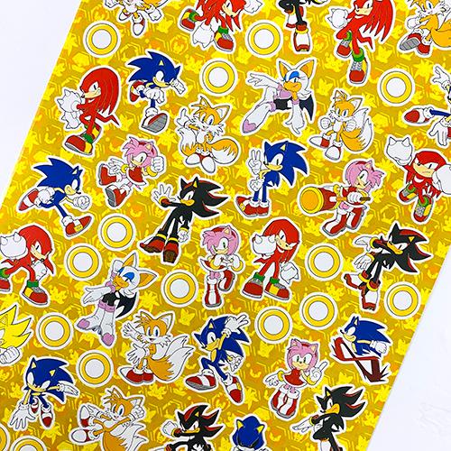 ソニック ステッカー ブック OVER300 4シート 18121 シール ごほうび