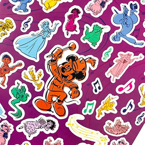 ディズニー 100th ステッカーパッド 4シート OVER200 18123 シール