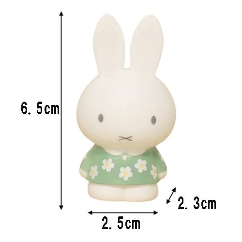 ミッフィー　アクティブ　マスコット ミッフィー ソフトマスコット (花柄 グリーン ) 18189 ミッフィー