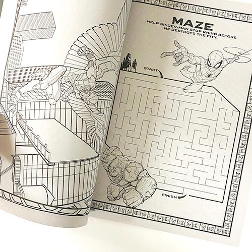 スパイダーマン ぬりえ 18236 ぬり絵 塗り絵 迷路 カラーリングブック アクティビティーブック SPIDER-MAN MARVEL キャラクター 輸入品 インポート |  | 02