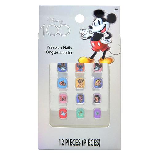 ディズニー 100th ネイルチップ 12個入り 18247 おもちゃ ネイル ネイルグッズ つけ爪 接着剤付き おしゃれ disney USA 輸入品 インポート | 
