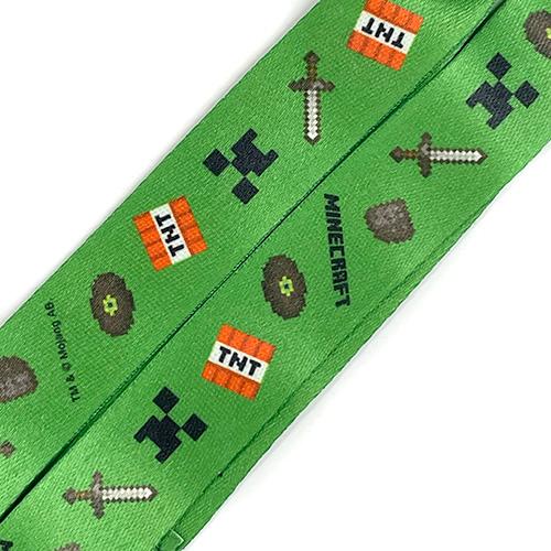 【バラ売り⭕️、匿名配送】勝負服ストラップ マインクラフト ネックストラップ ( グリーン ) 18336 マイクラ