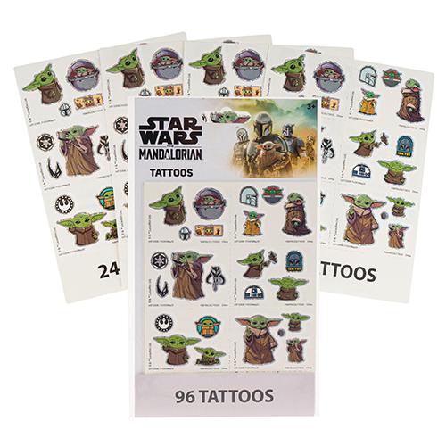 スターウォーズ ベビーヨーダ タトゥー シール 4シート 96個入り 18382