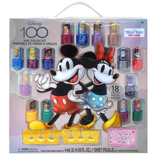 ディズニー 100th ネイル セット 15本入り 18409 Disney100 ディズニー100周年記念 マニキュア 水溶性 ネイルシール キッズコスメ 輸入品 インポート | 