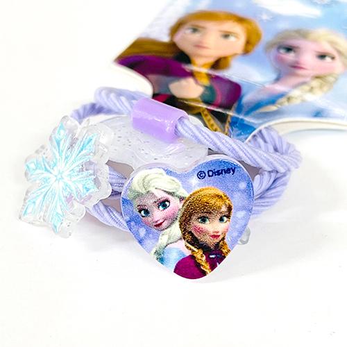 アナと雪の女王 ハートビーズ ダイカット ヘアゴム 4つセット ( 太ゴム
