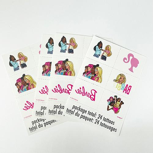 バービー タトゥー シール 4シート 24個入り 18586 TATTOO ボディーシール 水貼り 水で貼れる Mattel Barbie パーティー ハロウィン おまつり インポート 輸入品 |  | 01
