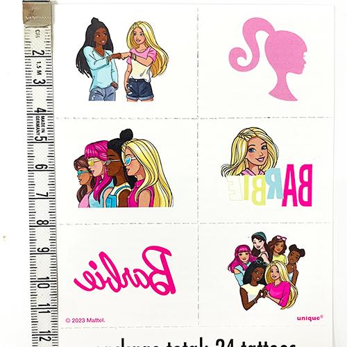 バービー タトゥー シール 4シート 24個入り 18586 TATTOO ボディーシール 水貼り 水で貼れる Mattel Barbie パーティー ハロウィン おまつり インポート 輸入品 |  | 02