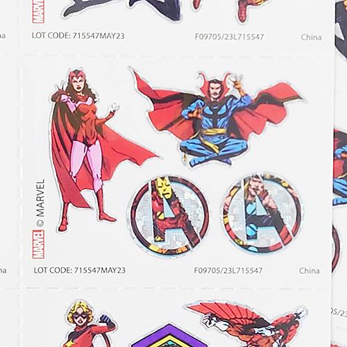 アベンジャーズ タトゥー シール 4シート 96個入り 18725 TATTOO ボディーシール ステッカー 水貼り 水で貼れる マーベル MARVEL AVENGERS 輸入品 |  | 06