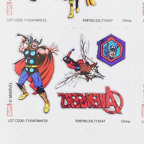 アベンジャーズ タトゥー シール 4シート 96個入り 18725 TATTOO ボディーシール ステッカー 水貼り 水で貼れる マーベル MARVEL AVENGERS 輸入品 |  | 07