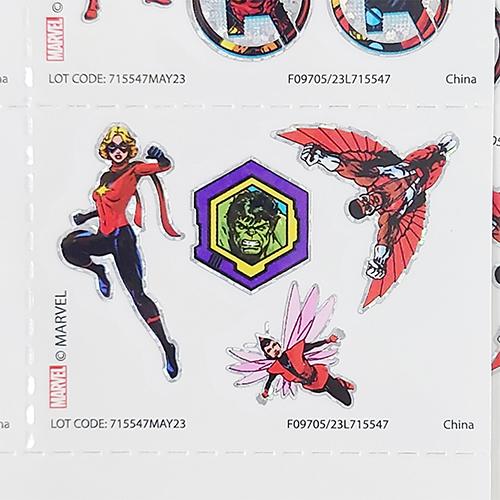 アベンジャーズ タトゥー シール 4シート 96個入り 18725 TATTOO ボディーシール ステッカー 水貼り 水で貼れる マーベル MARVEL AVENGERS 輸入品 |  | 08