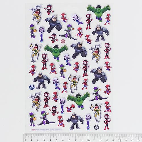 スパイディとすごいなかまたち ステッカー パッド パフシート入り 4シート OVER300 18733 シール SPIDEY MARVEL スパイダーマン 輸入品 716512SPF |  | 02