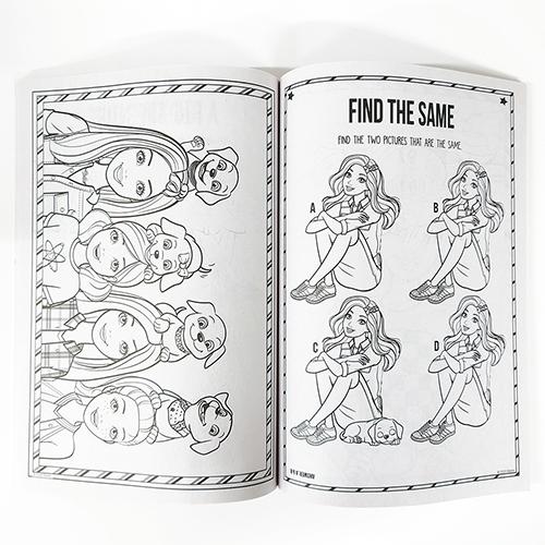 バービー ぬりえ ( 犬 ) 18755 Barbie 塗り絵 ぬり絵 英語 知育玩具