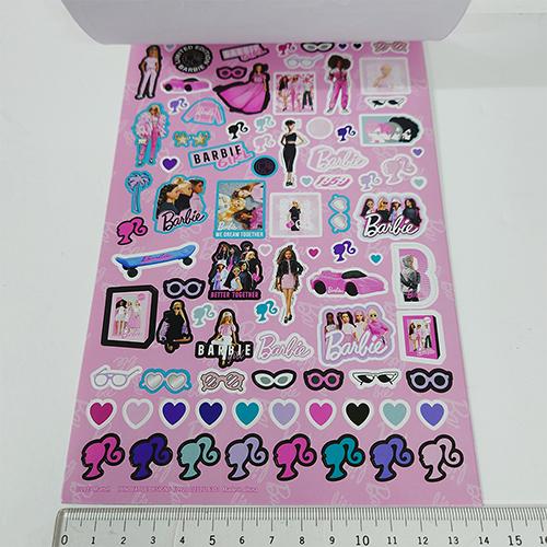 バービー ステッカーブック 4シート OVER300 18762 シール Barbie
