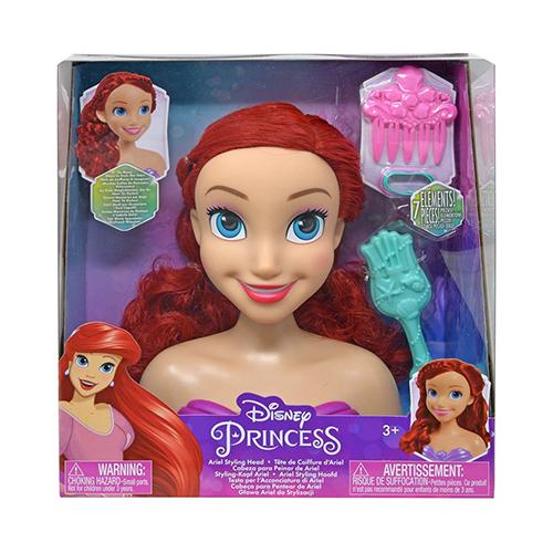 ディズニープリンセス スタイリングヘッド アリエル ( ブラシ 水色 ) 18869 おもちゃ 人形 ドール リトルマーメイド 輸入品 インポート USA ( 87045/87046 ) | 