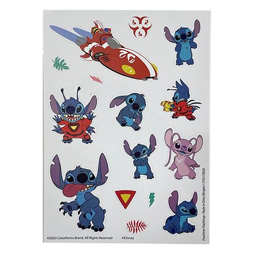 スティッチ 貼って はがせる シート ＆ 台紙 セット 18892 シール遊び