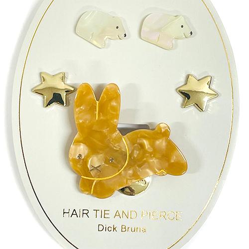 ミッフィー Marble ピアス ＆ ヘアゴム ( うさぎ ) 18928 イヤリング アクセサリー miffy シロクマ 女の子 女子 おしゃれ キャラクター グッズ 雑貨 MF46821 |  | 02