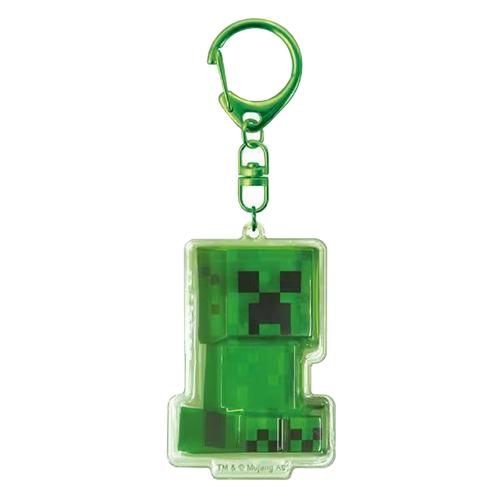 マインクラフト ぷっくりったい キーホルダー ( クリーパー ) 18982 マイクラ グッズ Minecraft マイクラグッズ Mob キーチャーム キーチェーン CPU1-MCT-CP | 
