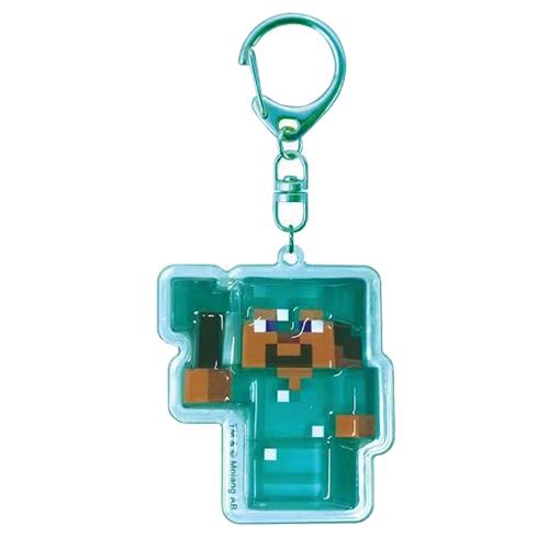 マインクラフト ぷっくりったい キーホルダー ( スティーブ ) 18985 マイクラ グッズ Minecraft マイクラグッズ Mob キーチャーム かわいい ゲーム CPU1-MCT-ST | 