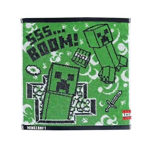 マインクラフト ジャガード ウォッシュ タオル ( クリーパー ) 19000 マイクラ グッズ ハンドタオル 手拭き 綿 Minecraft ゲーム キャラクター MCT-JW-CP | 