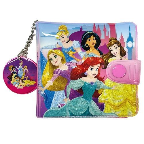 ディズニープリンセス 2つ折り 財布 （ 8プリ ドレス ）19014 子供 女の子 お財布 ウォレット コインパース 二つ折り アリエル ベル PCNG-0087 | 