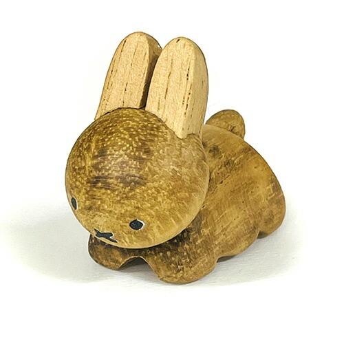 金正陶器 ディックブルーナ うさぎ 木製 箸置き 茶 19030 miffy